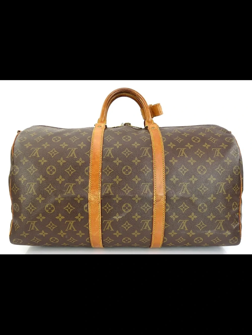 Louis Vuitton Brown Monogram Keepall Duffel Bag